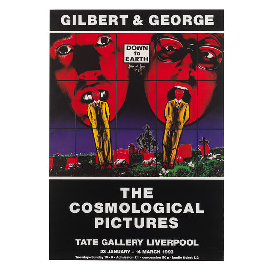 Gilbert & George: The Cosmological Picture, 1993 original exhibition poster